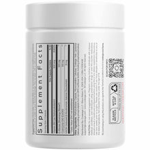 White supplement container with black label showing ingredient list and nutritional information for Codeage NADH+ product.