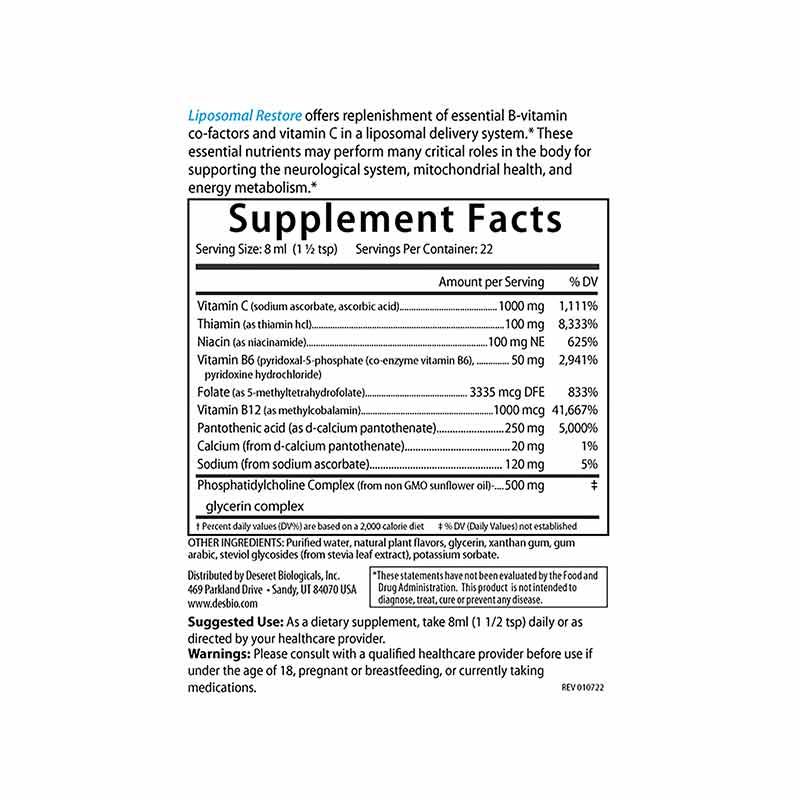 Liposomal Restore, by DesBio, image #2