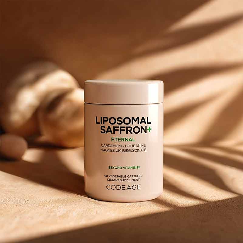 Liposomal Saffron+, 90 Veg Capsules, by Codeage, image #3