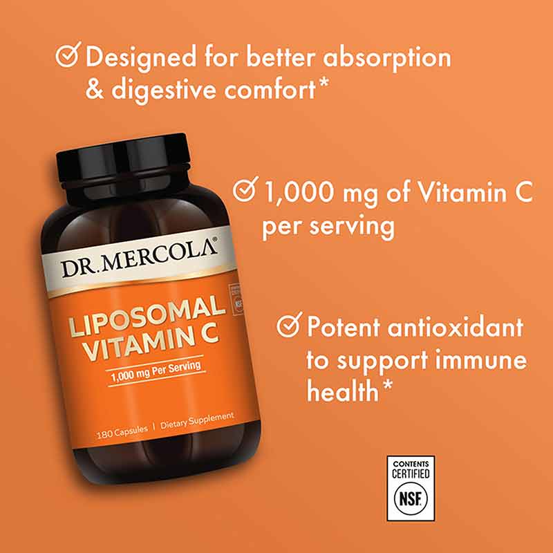 Liposomal Vitamin C 1000 Mg, Dr. Mercola Natural Healthy Concepts Liposomal Vitamin C 1000 Mg, Dr. Mercola Natural Healthy Concepts