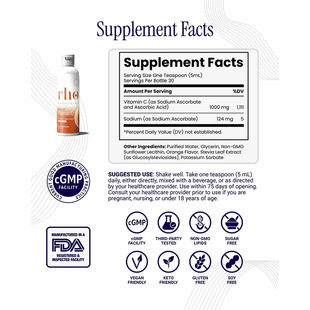 Liposomal Vitamin C, by Rho Nutrition