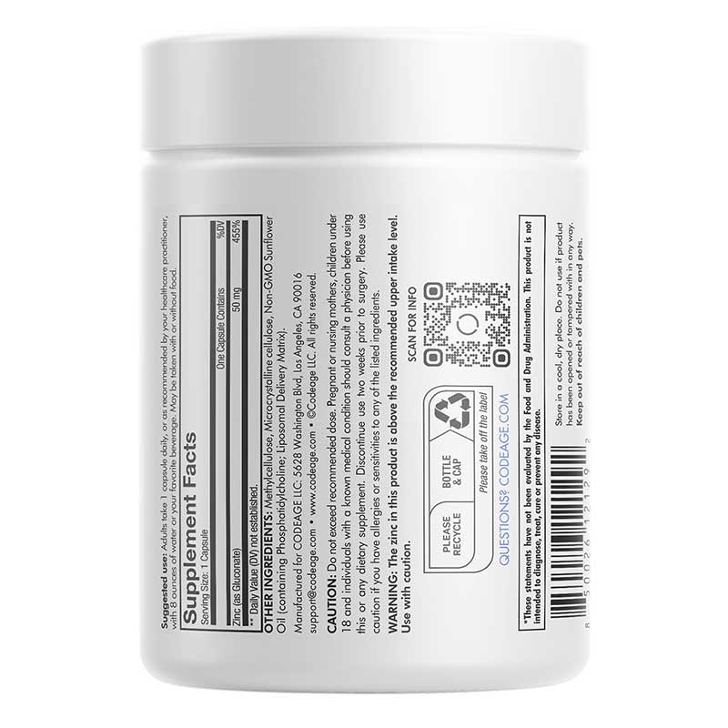 Liposomal Zinc 50, by Codeage, image #3
