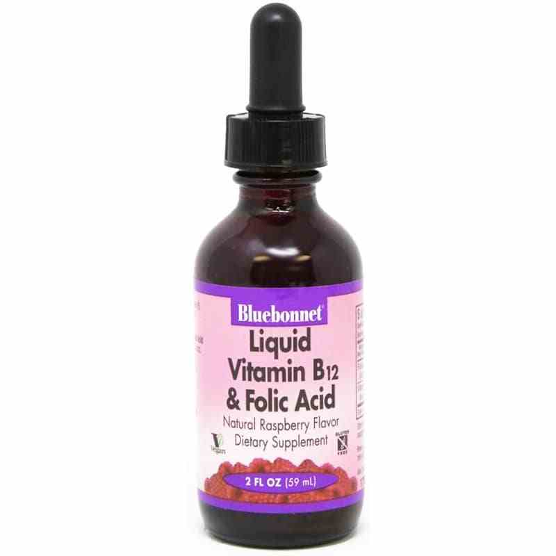 Liquid Vitamin B12 & Folic Acid, by Bluebonnet