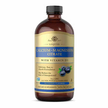 Liquid Calcium Magnesium Citrate with Vitamin D3, Blueberry, by Solgar
