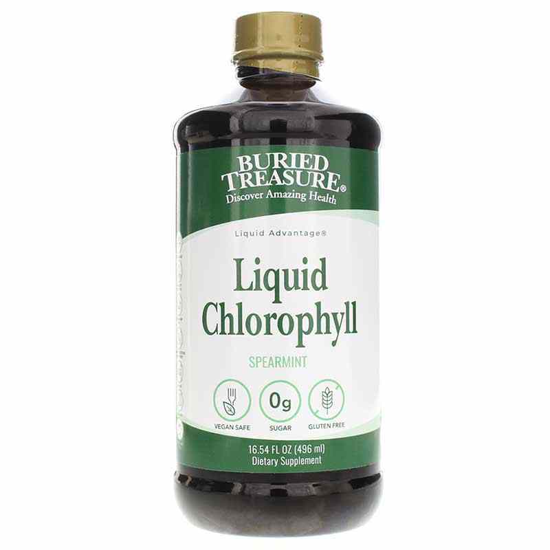 Liquid Chlorophyll Spearmint, 16.23 Oz, by Buried Treasure