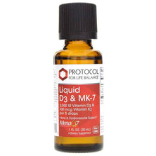 Liquid D3 & MK-7, by Protocol For Life Balance