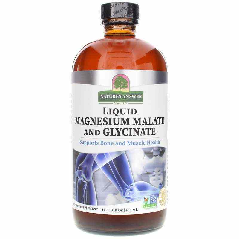 Liquid Magnesium Malate and Glycinate, by Natures Answer