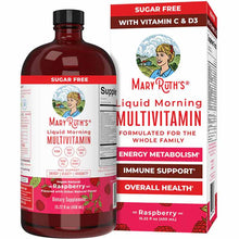 Liquid Morning Multivitamin, Raspberry, 15.2 Oz, by MaryRuth's Organics