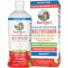 Liquid Morning Multivitamin Essentials+, Fruit Punch, 32 Oz, by MaryRuth's Organics