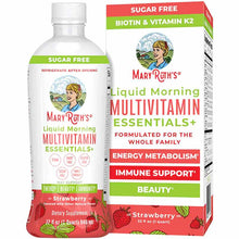 Liquid Morning Multivitamin Essentials+, Strawberry, 32 Oz, by MaryRuth's Organics
