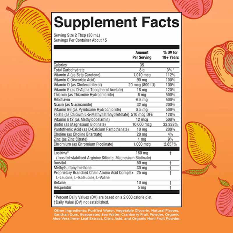 Liquid Morning Multivitamin + Hair Growth, 15.2 Oz, by MaryRuth's Organics, image #2