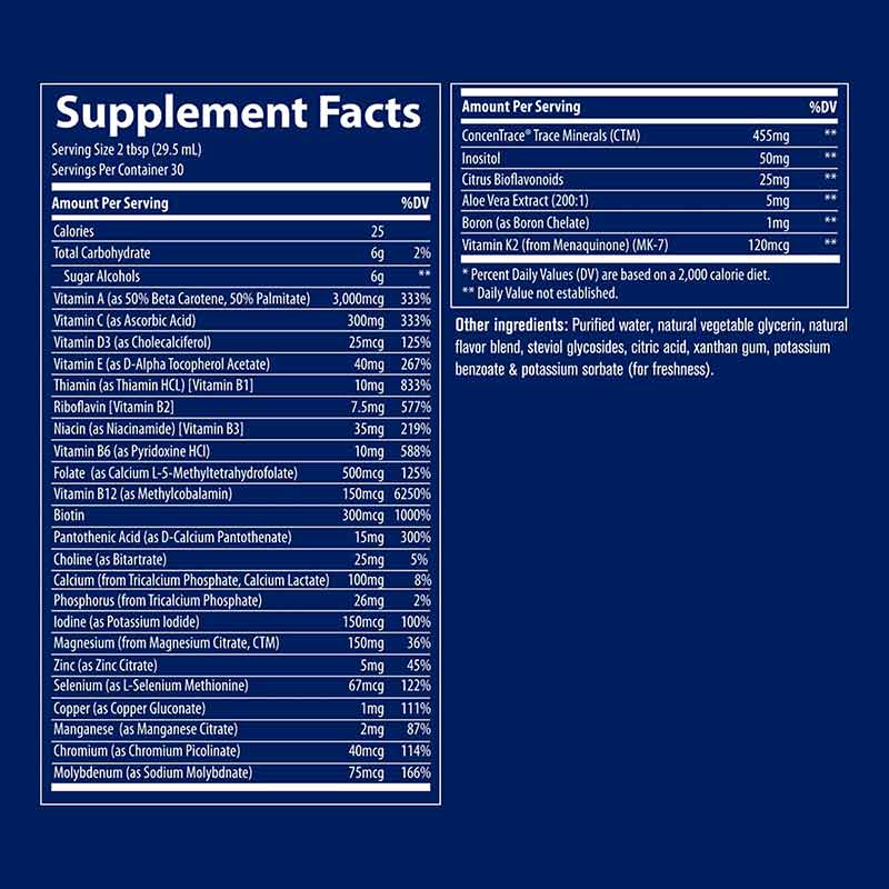 Liquid Multi Vitamin-Mineral, Orange-Mango, by Trace Minerals Research, image #4
