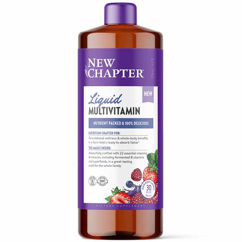 Liquid Multivitamin, Mixed Berry, 30 Oz, by New Chapter