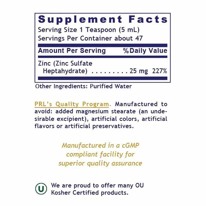 Liquid Zinc Ultra, by Premier Research Labs, image #3