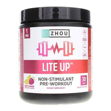 Lite Up Non Stimulant Pre-Workout, Berry Lemonade, by Zhou Nutrition