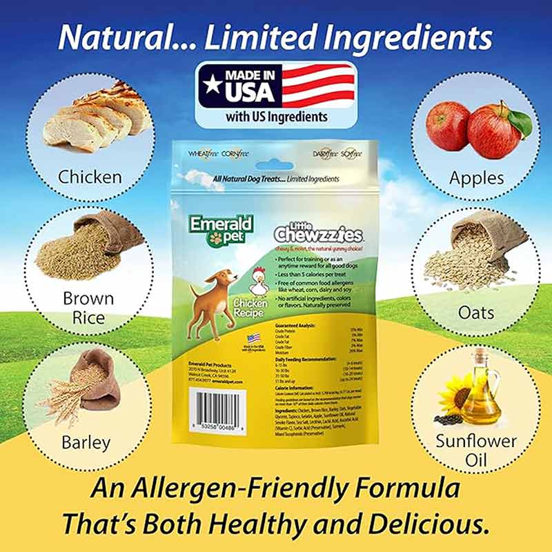 Little Chewzzies Dog Treats, Chicken, by Emerald Pet, image #3