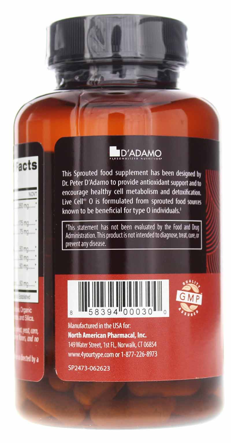 Live Cell Type O, by D Adamo Personalized Nutrition, image #3
