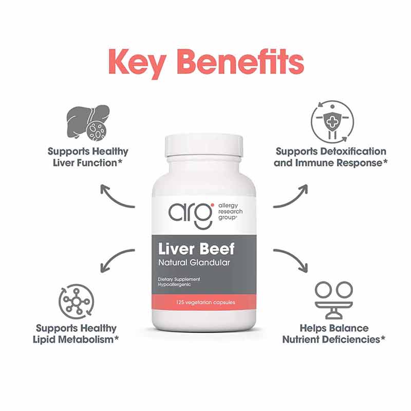 Liver Beef Natural Glandular, by Allergy Research Group, image #4