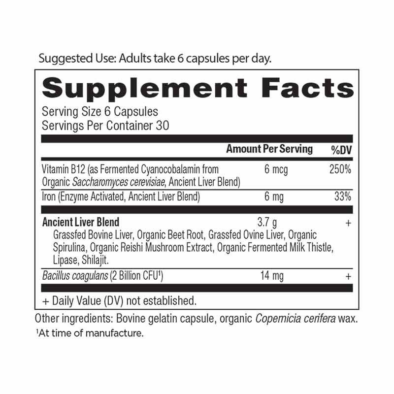 Liver Glandular (Grass-Fed), 180 Capsules, by Ancient Nutrition, image #2