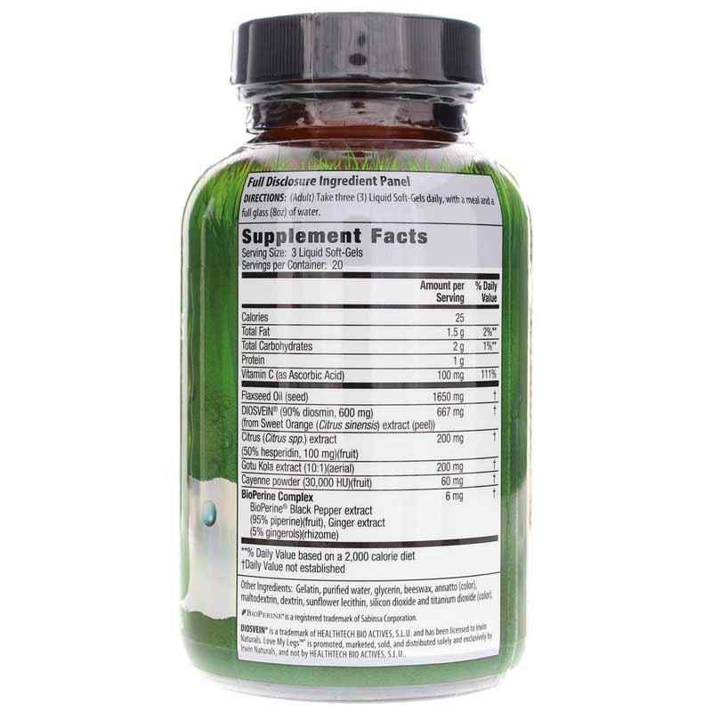 Love My Legs Vein + Circulation, by Irwin Naturals, image #2