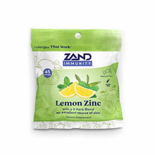 Lozenges, Lemon Zinc, 45 Pieces, by Zand