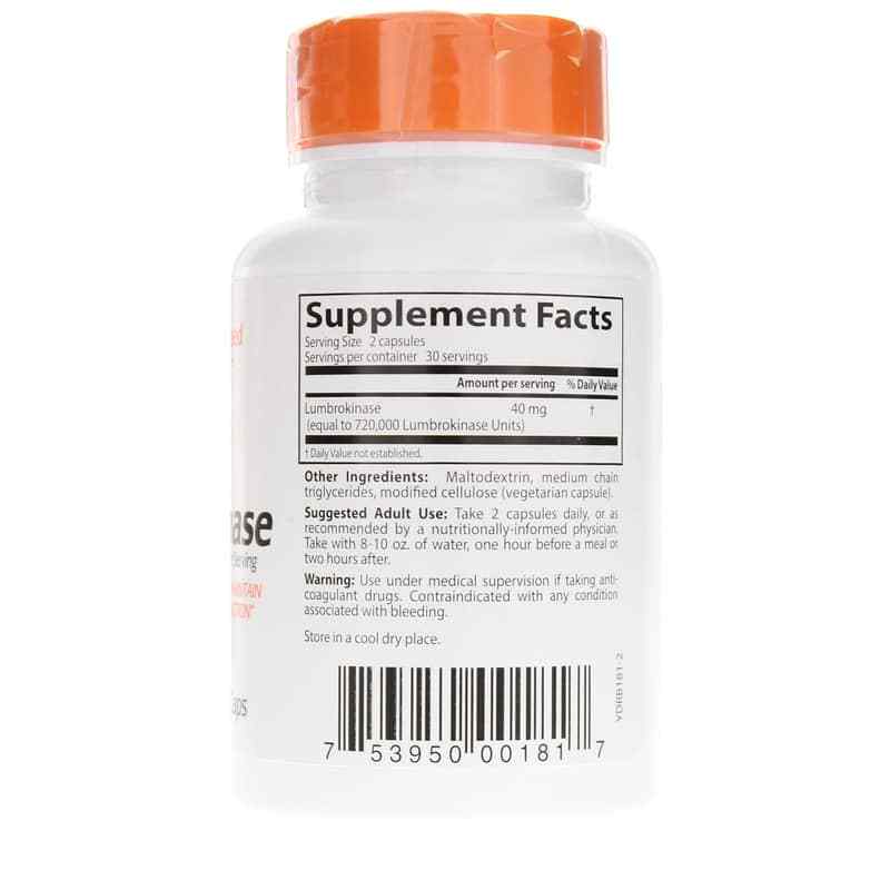 Lumbrokinase 20 Mg, by Doctors Best, image #2
