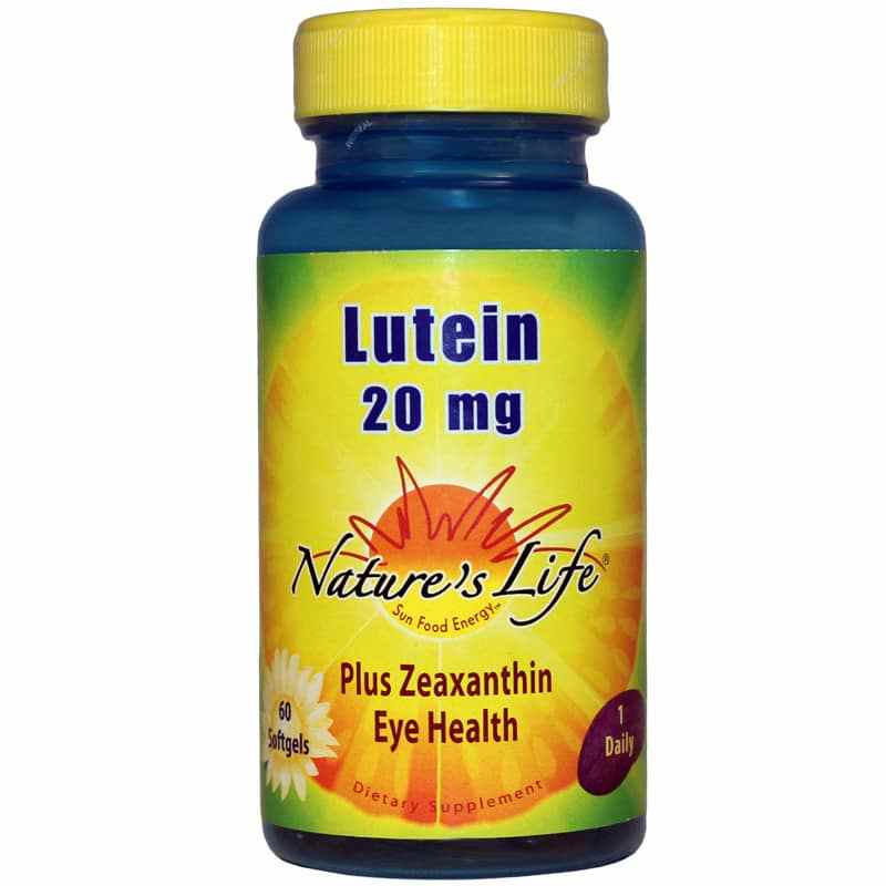 Lutein 20 Mg, by Natures Life