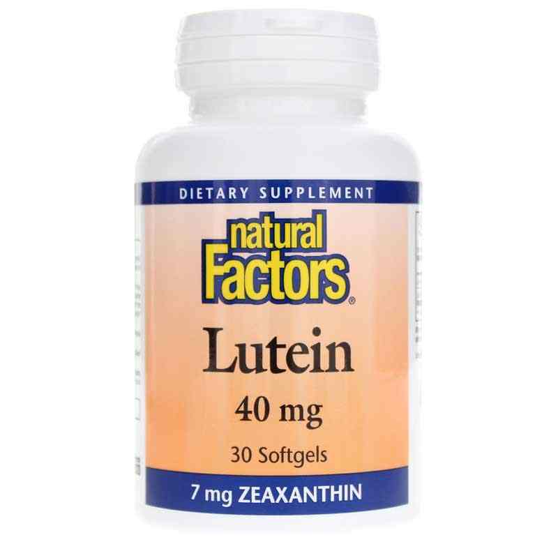 Lutein 40 Mg, 30 Softgels, by Natural Factors