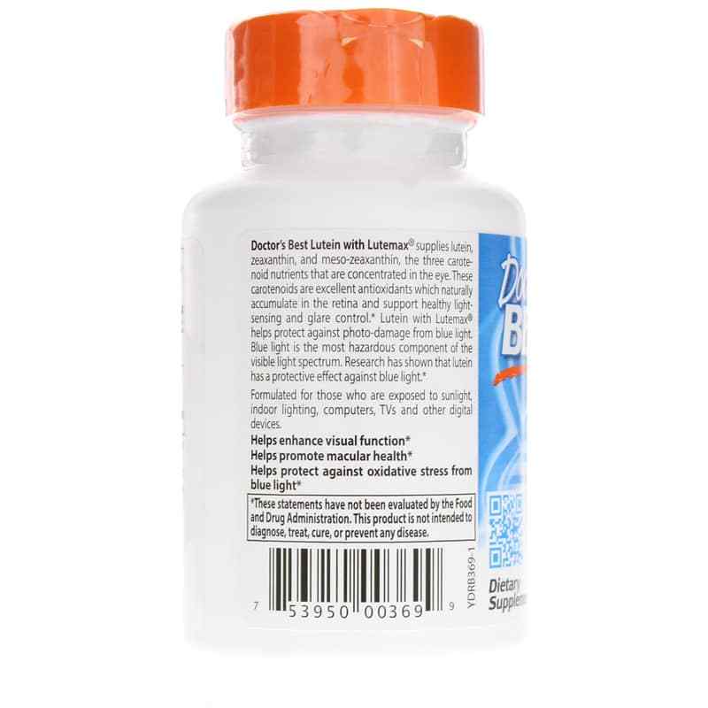 Lutein with Lutemax 20 Mg, 60 Softgels, by Doctors Best, image #3