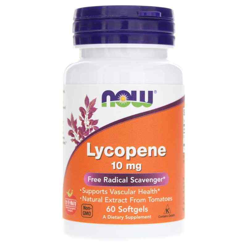 Lycopene 10 Mg, 60 Softgels, by NOW Foods