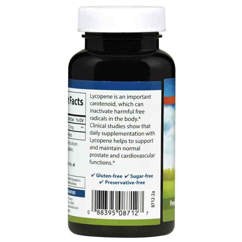 Lycopene 15 Mg (Tomato-Free), 180 Softgels, by Carlson Labs, image #3