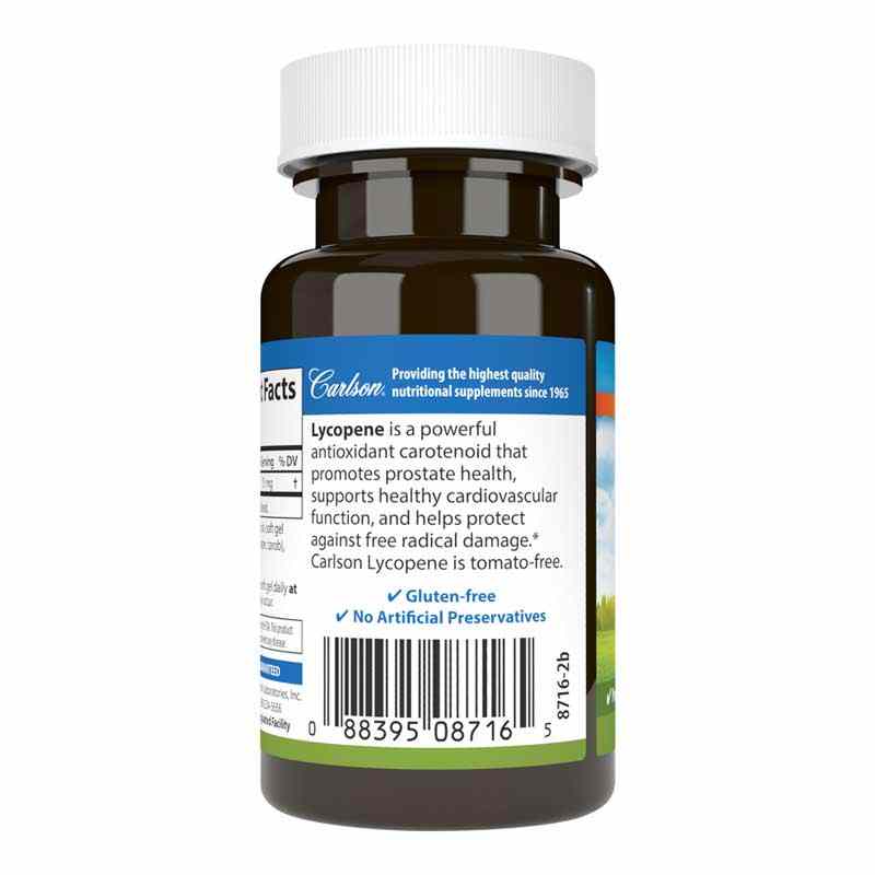 Lycopene 15 Mg (Tomato-Free), 60 Softgels, by Carlson Labs, image #3