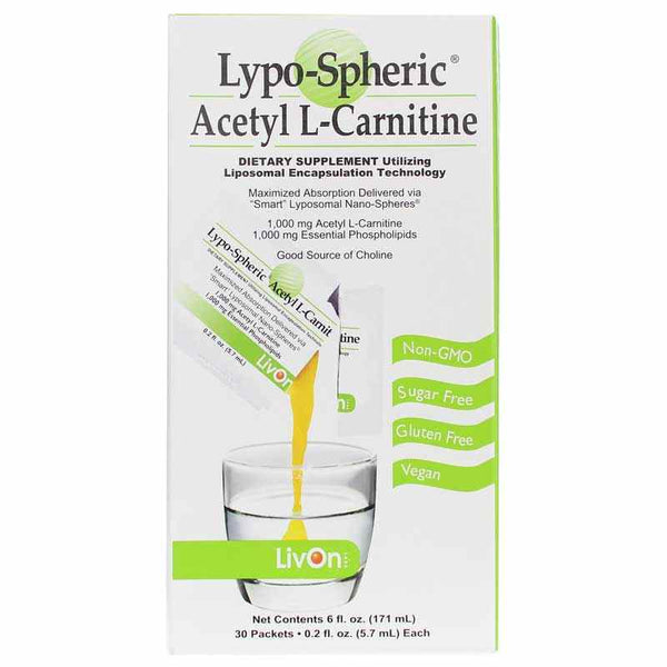 Lypo-Spheric Acetyl L-Carnitine, LivOn Laboratories Natural Healthy Concepts Lypo-Spheric Acetyl L-Carnitine, LivOn Laboratories Natural Healthy Concepts