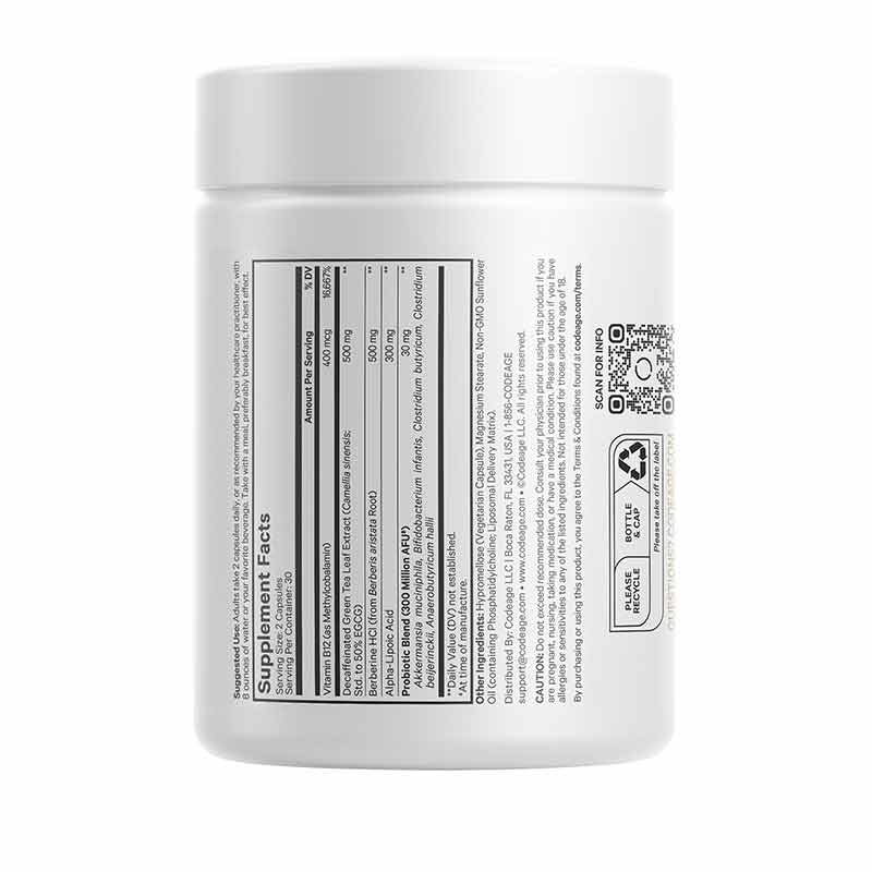 M-Burn Optimized, 60 Veg Capsules, by Codeage, image #3