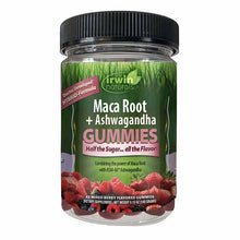 Maca Root + Ashwagandha Gummies, Strawberry, 42 Gummies, by Irwin Naturals