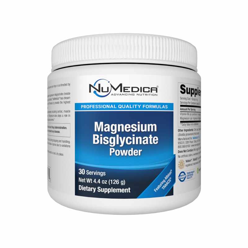 Magnesium Bisglycinate Powder, 30 Servings, by NuMedica