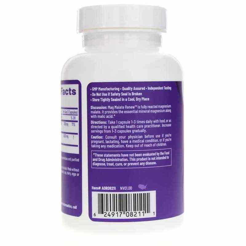 Mag Malate Renew, by Advanced Orthomolecular Research, image #3