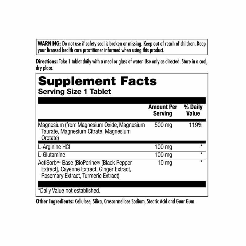 Magnesium 500 Mg, 60 Tablets, by Kal, image #2