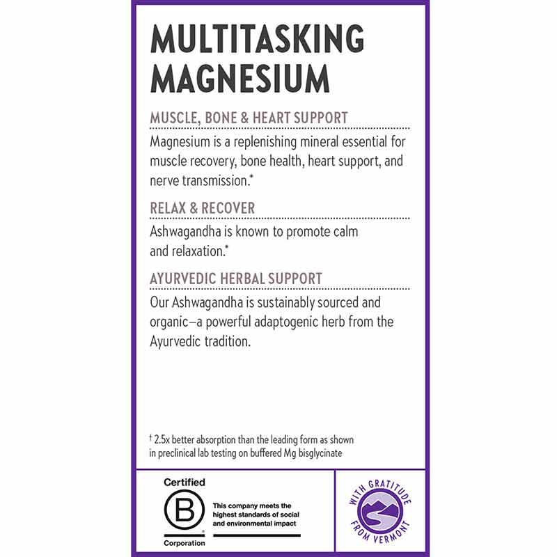 Magnesium + Ashwagandha, 30 Vegan Tablets, by New Chapter, image #4