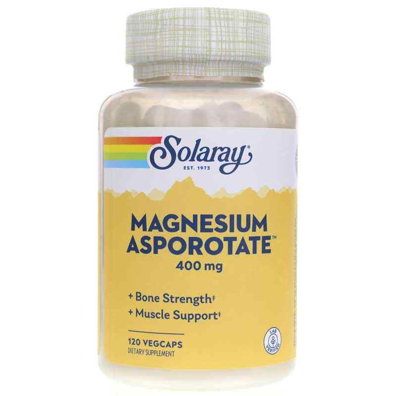 Magnesium Asporotate 400 Mg, 120 Veg Capsules, by Solaray
