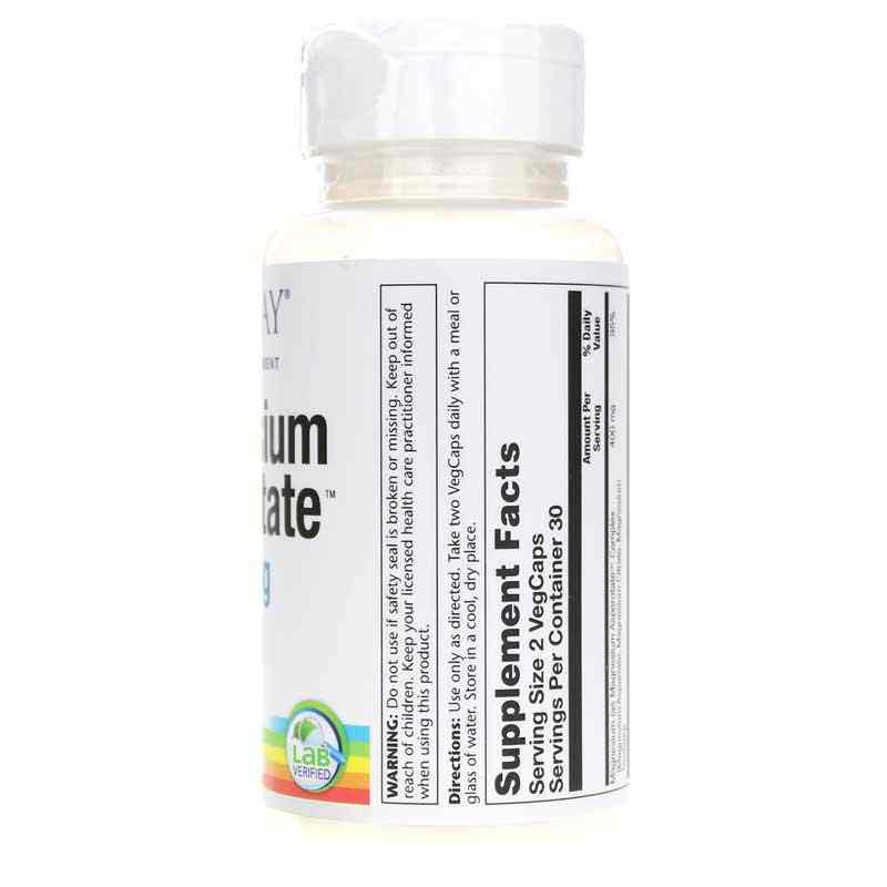 Magnesium Asporotate 400 Mg, 60 Veg Capsules, by Solaray, image #2