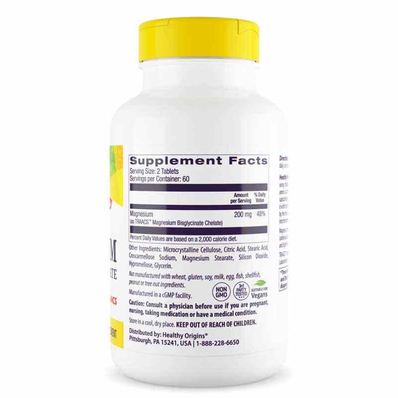 Magnesium Bisglycinate Chelate, 120 Tablets, by Healthy Origins, image #2