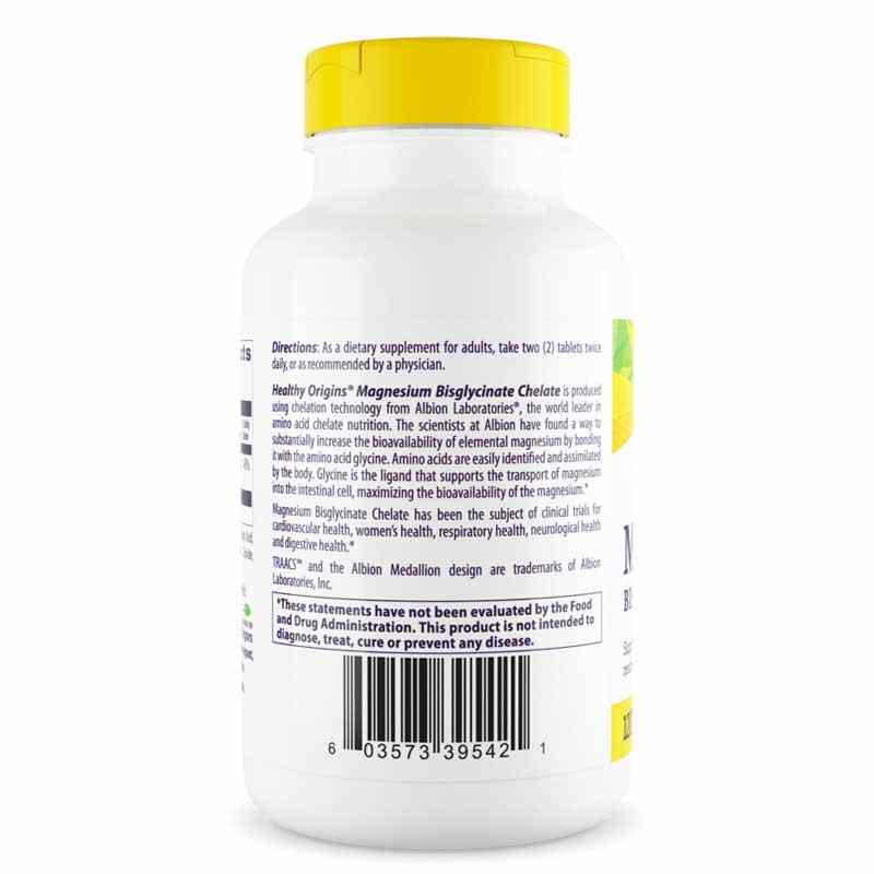 Magnesium Bisglycinate Chelate, 120 Tablets, by Healthy Origins, image #3