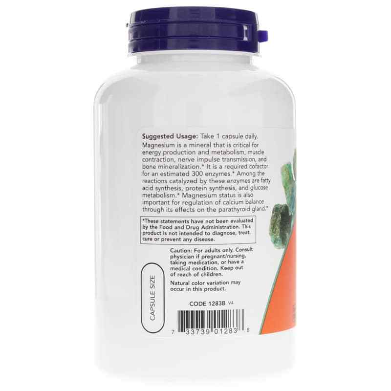 Magnesium Caps 400 Mg, by NOW Foods, image #3