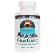 Magnesium Chelate Complex, 250 Tablets, by Source Naturals