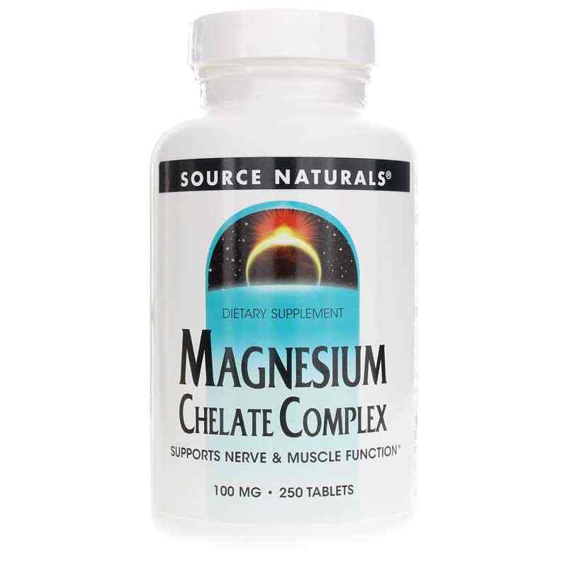 Magnesium Chelate Complex, 250 Tablets, by Source Naturals