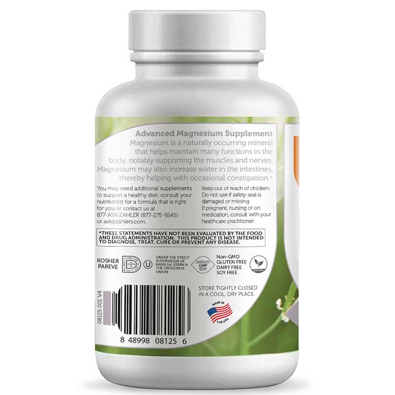 Magnesium Citrate 200 Mg, 120 Capsules, by Zahler, image #2