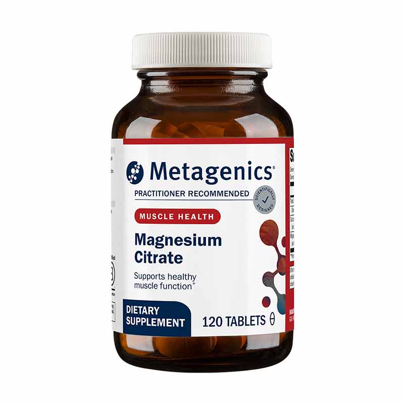 Magnesium Citrate, 120 Tablets, by Metagenics
