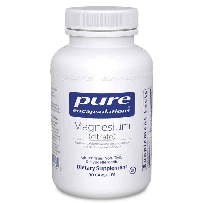 Magnesium (citrate), 90 Capsules, by Pure Encapsulations