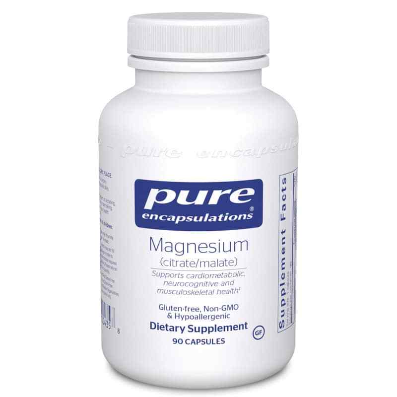 Magnesium (citrate/malate), 90 Capsules, by Pure Encapsulations